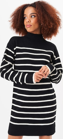 Платье мини "Gini High Neck Stripe Oversized"