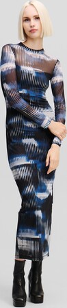 Платье "Netzkleid Mit Glitch-print"