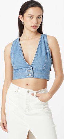 Топ "Raine Denim Crop Top"