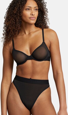 Бюстгальтер с косточками "Unlined Demi Bra - Mesh"