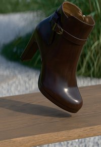 Полусапожки на высоком каблуке Полусапожки на высоком каблуке