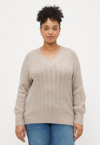 Пуловер с вырезом V Пуловер с вырезом V