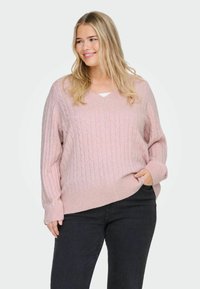 Пуловер с вырезом V Пуловер с вырезом V